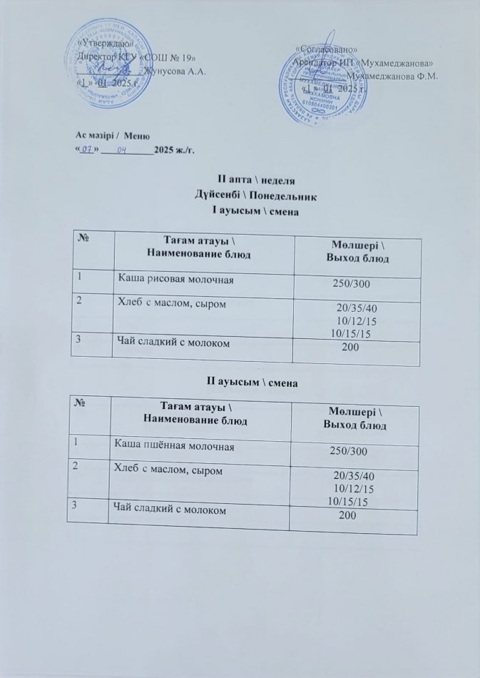 Меню 07.04.2025