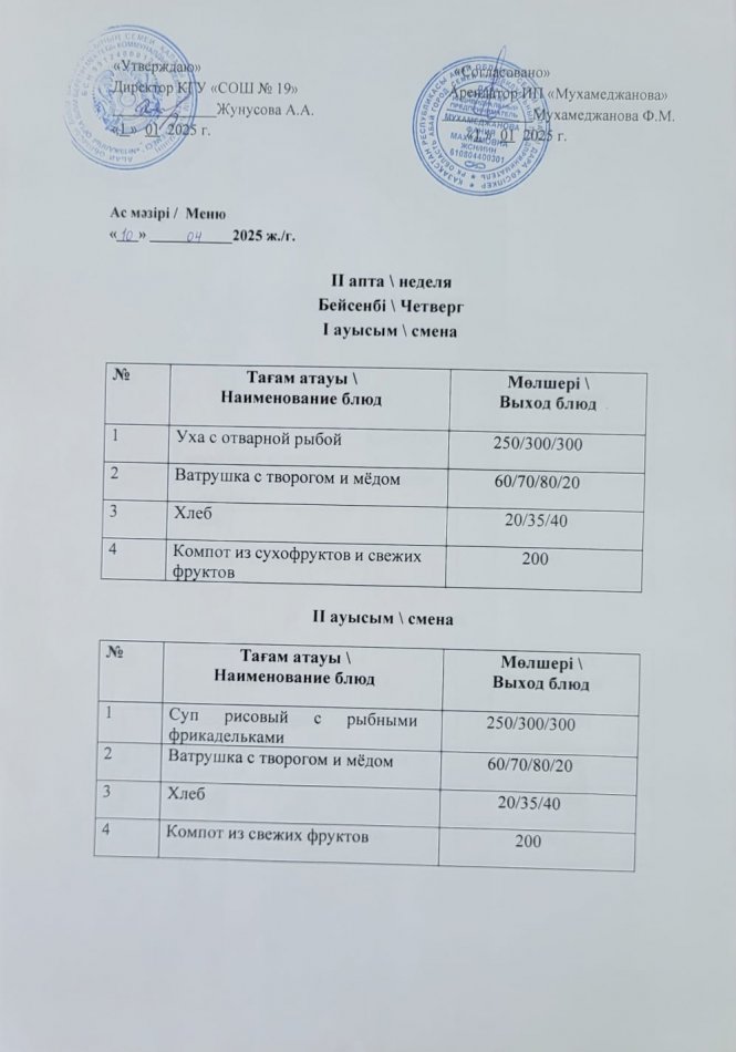 Меню 10.04.205