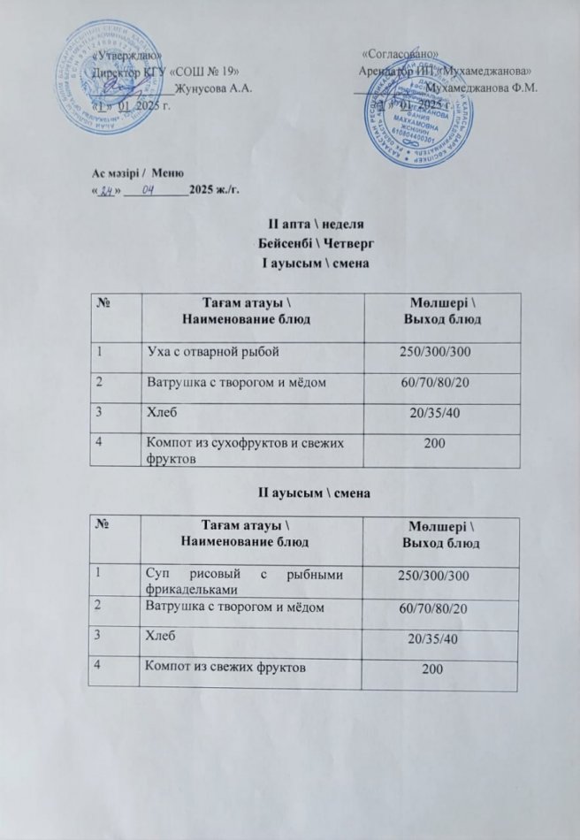 Меню 24.04.2025