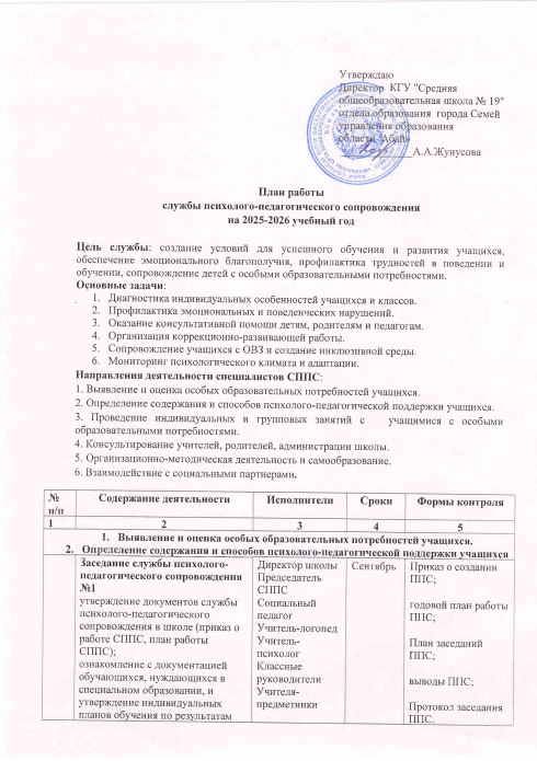 ППҚҚ жұмыс жоспары 2025-2026